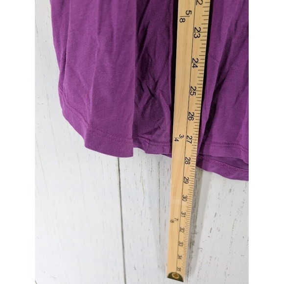 Ava‎ Plus Size 2X Womens Purple Short Sleeve Casual Top - Picture 5 of 8